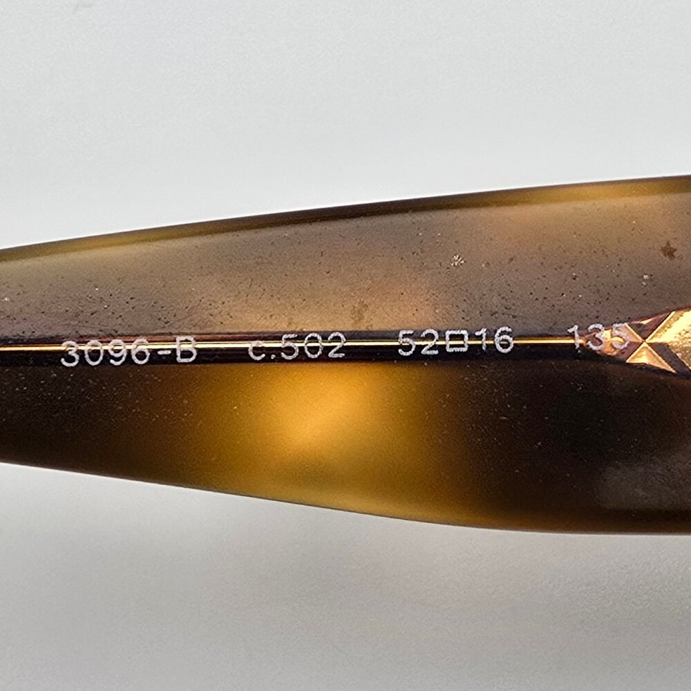 Chanel 3096-B c. 502 Tortoise Rhinestone Eyeglasses Frame w Flexhinge Italy 52mm - Picture 7 of 14
